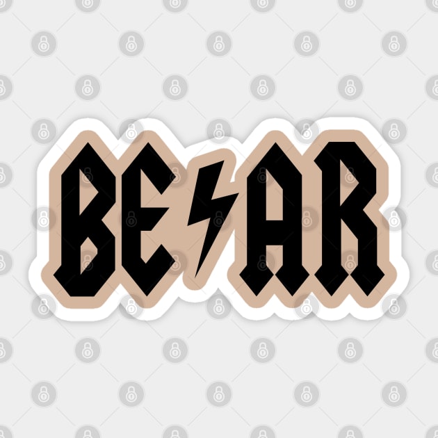 ROCK BEAR by WOOF SHIRT Sticker by WOOFSHIRT